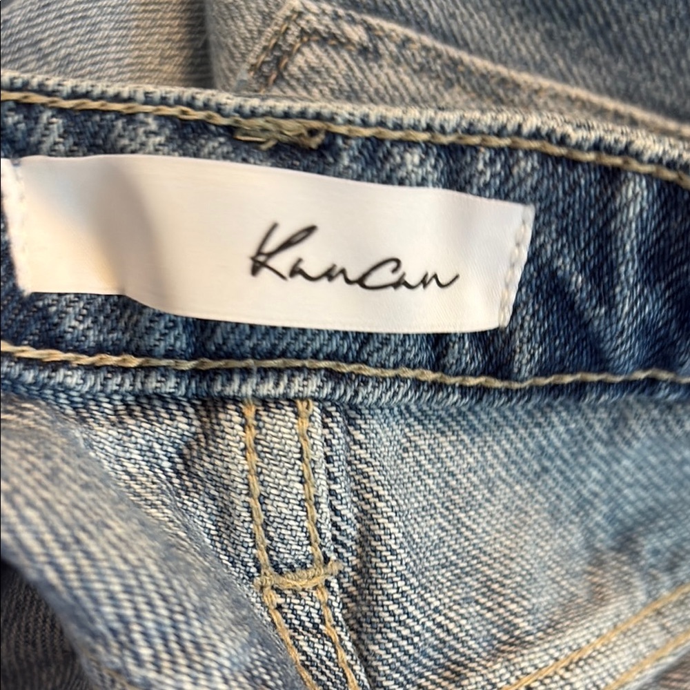Distressed Blue Denim Shorts - Picture 4 of 8